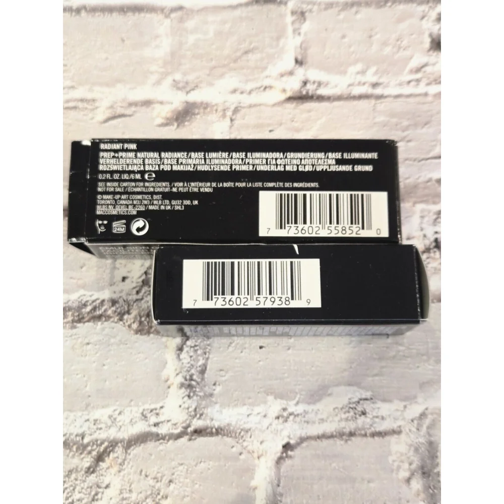 MAC Fix+ & Prep And Prime Travel Size Product, NIB, Prep & Prime Radiant Pink